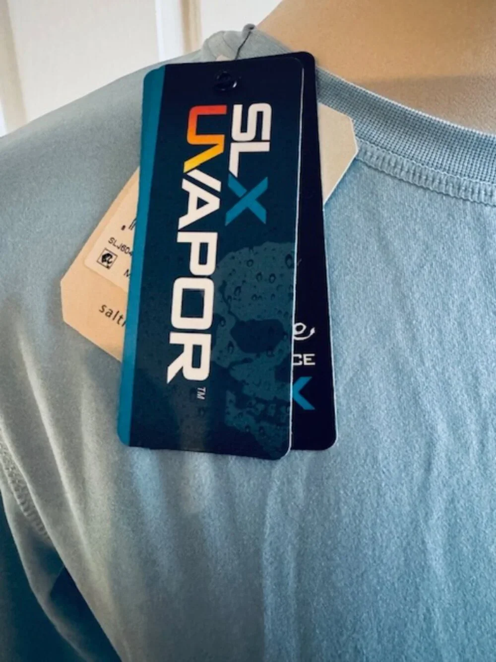 NWT Salt Life SLX UVapor Performance Swim Top • UV 30 • Blue Sz M - Picture 2 of 7